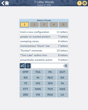 7 Little Words screenshot