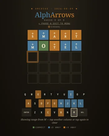 AlphArrows screenshot