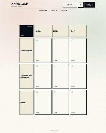 AnimeGrids screenshot