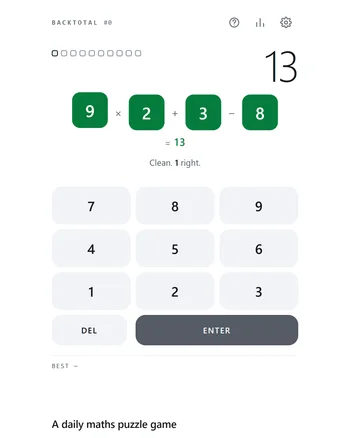 Backtotal screenshot