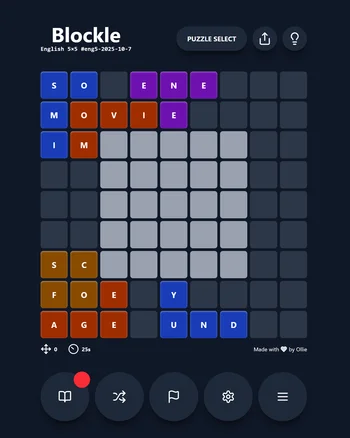 Blockle screenshot
