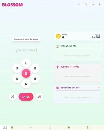 Blossom Word screenshot