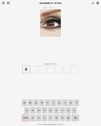 Celebrity eyes screenshot
