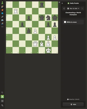 Chess.com Daily Puzzle screenshot