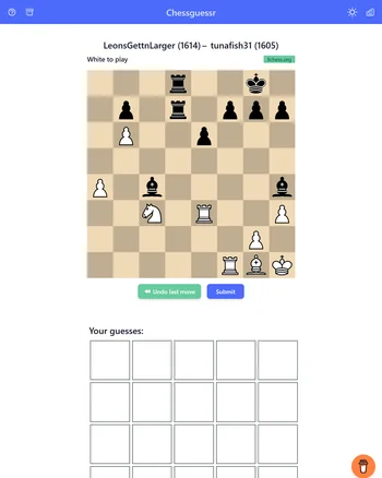 Chessguessr screenshot