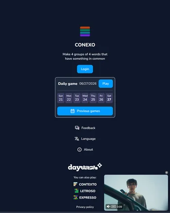 Conexo screenshot