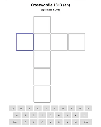 Crosswordle screenshot