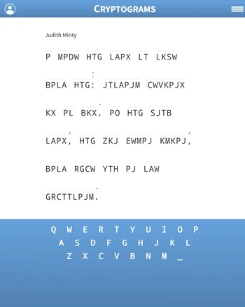 Cryptograms screenshot