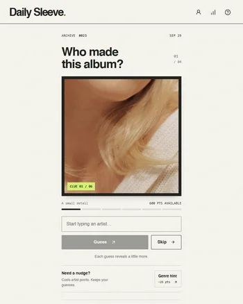 Daily Sleeve screenshot