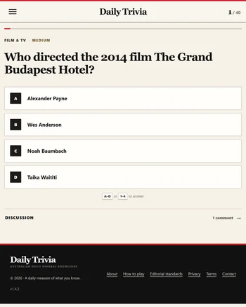 Daily Trivia (Australia) screenshot