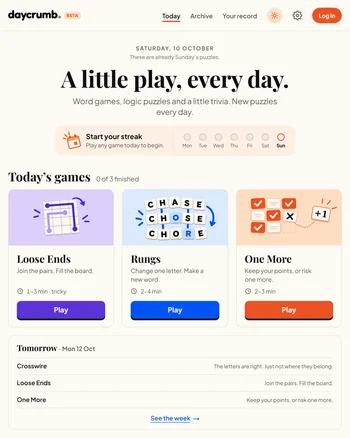 Daycrumb screenshot