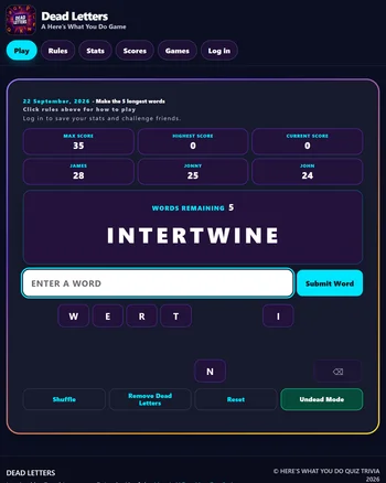 Dead Letters screenshot