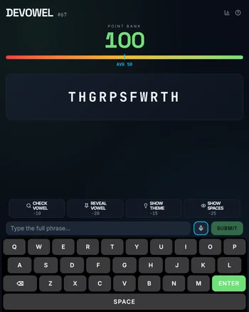 Devowel screenshot