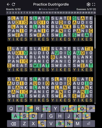 Duotrigordle screenshot