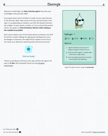 Elemingle screenshot