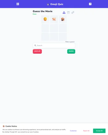 Emoji Quiz - Movies screenshot