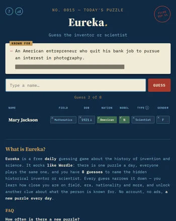 Eureka screenshot