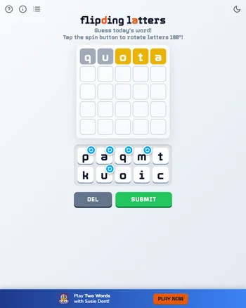 Flipping Letters screenshot