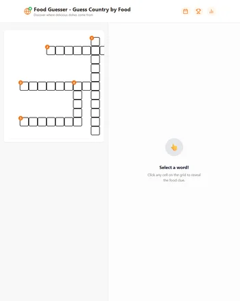 Food Guesser Daily Crossword screenshot