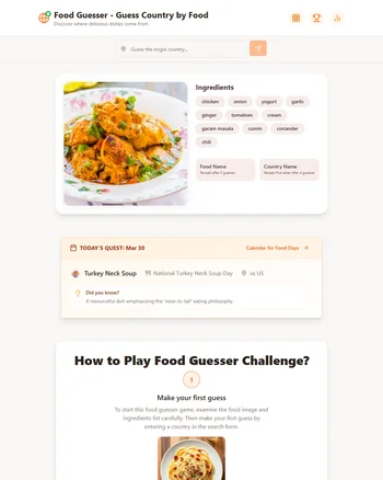 Food Guesser screenshot