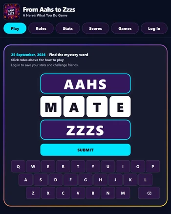 From Aahs to Zzzs screenshot