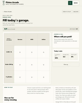Garage Grid screenshot