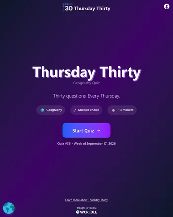 Geography Thursday Thirty screenshot