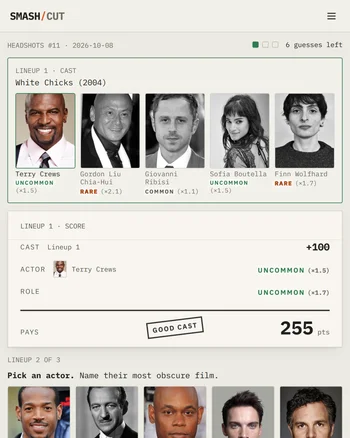 Headshots screenshot