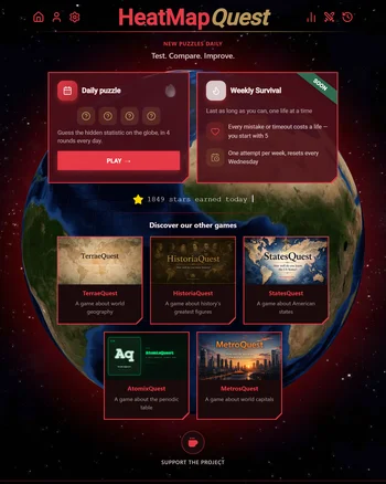 HeatMapQuest screenshot