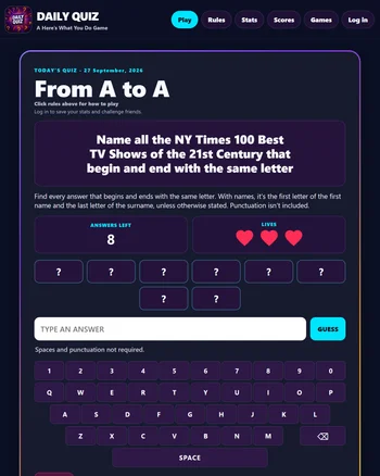 Here's What You Do Daily Quiz screenshot