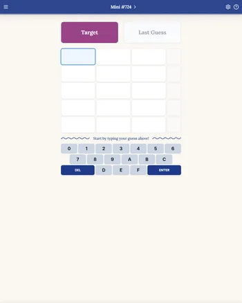 Hexcodle Mini screenshot
