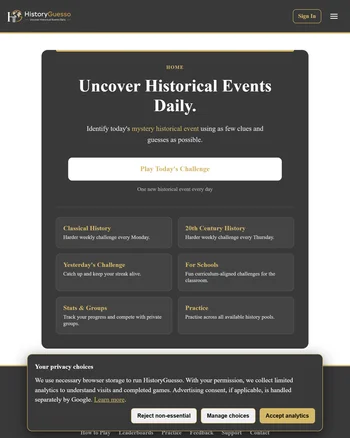HistoryGuesso screenshot