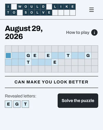 I Would Like to Solve screenshot