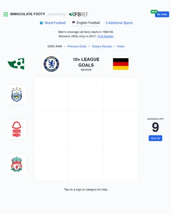 Immaculate Footy: English Football screenshot