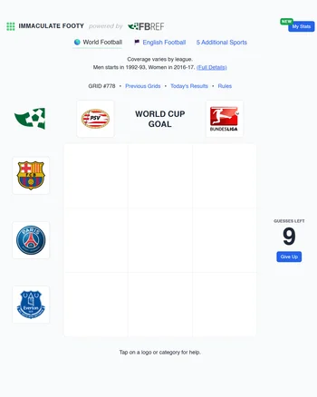 Immaculate Footy: World Football screenshot