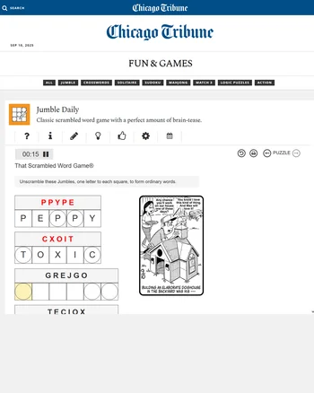 Jumble screenshot