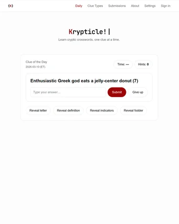 Krypticle screenshot