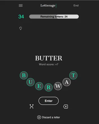 Letterage screenshot