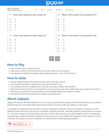 Logiquiz screenshot