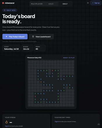 Mineracer screenshot