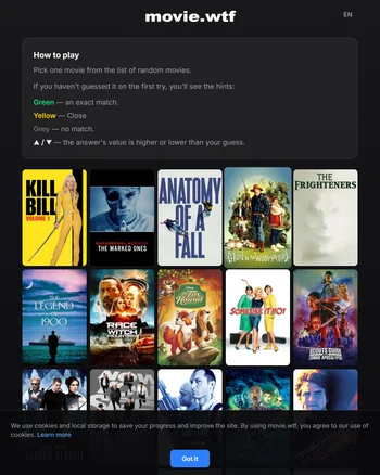 Movie.wtf screenshot