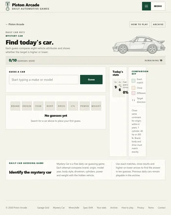 Mystery Car screenshot