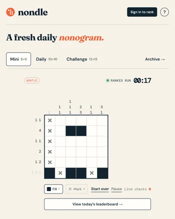 Nondle screenshot