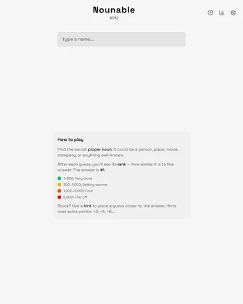 Nounable screenshot