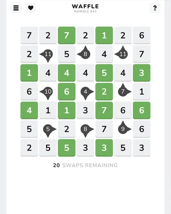 Number Waffle screenshot