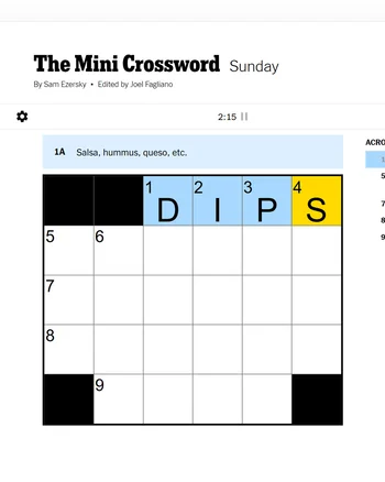 NYT Games Mini screenshot