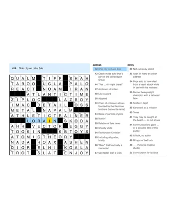 NYT Games Daily Crossword screenshot