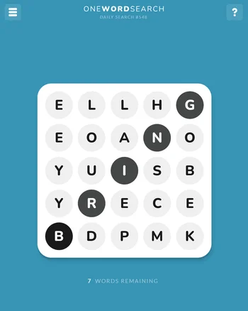 One Word Search screenshot