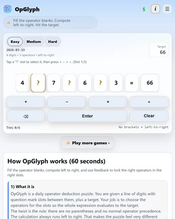 OpGlyph screenshot