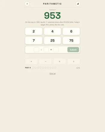 Parithmetic screenshot